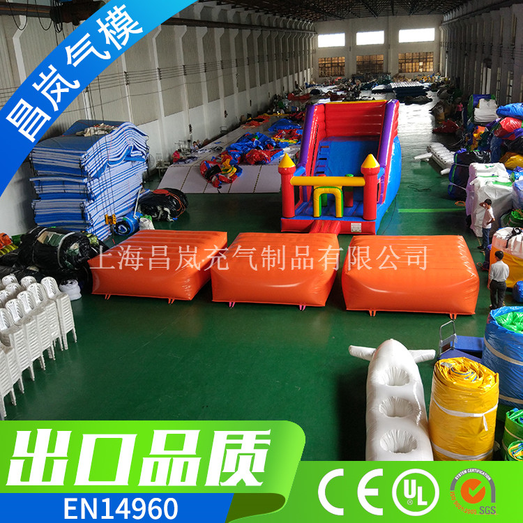 橙色充氣氣墊 廠家直銷專業(yè)定做裝修工程建筑防摔落充氣墊子氣墊定做9平米充氣氣墊