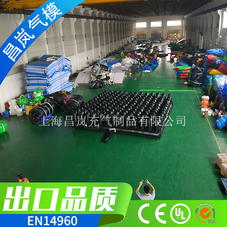 廠家專業(yè)定做 氣柱充氣墊子 充氣立柱氣墊  36平米充氣管氣墊 充氣跳樓消防氣墊定制